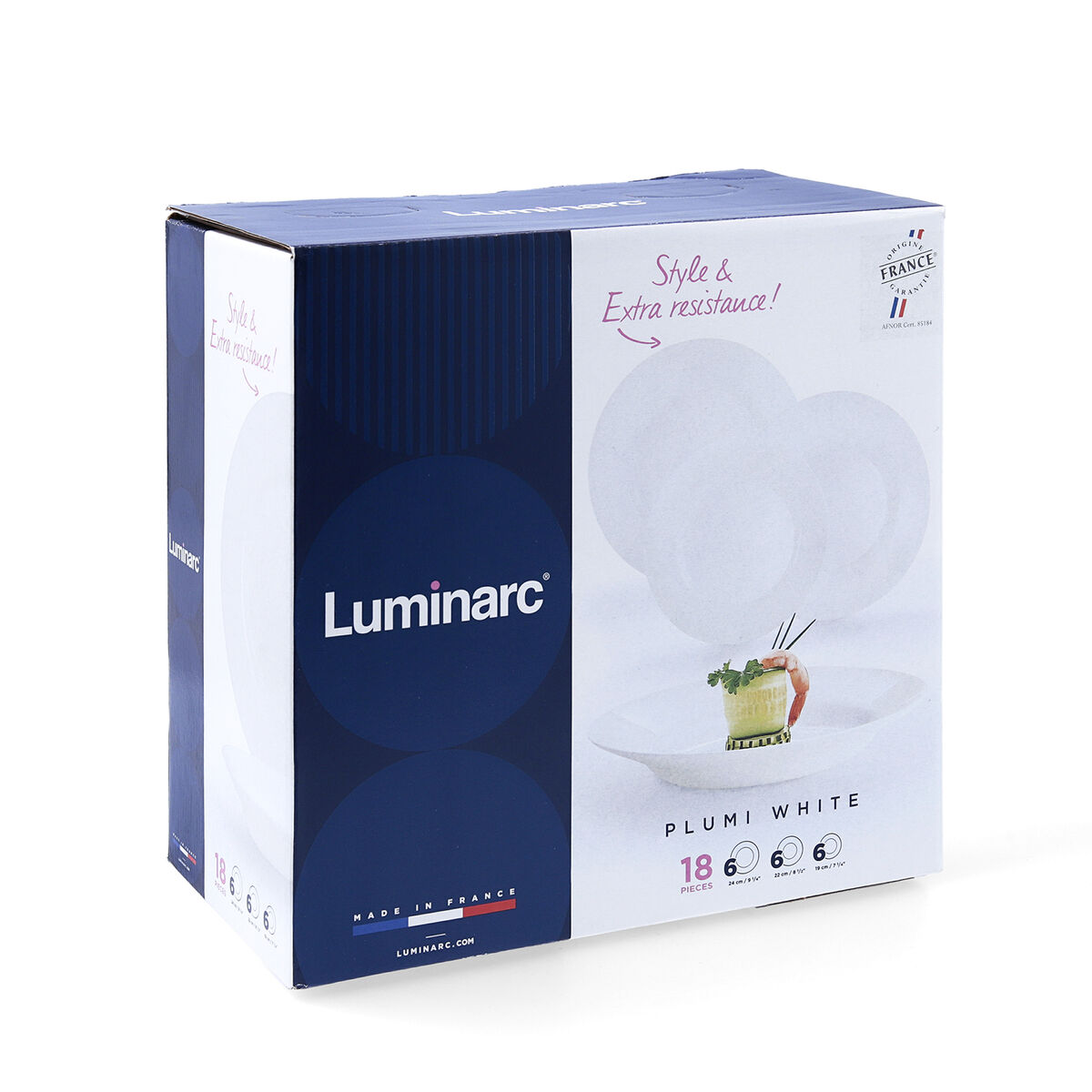 Luminarc Plumi Tableware Multi-colored Glass 18 Items-4