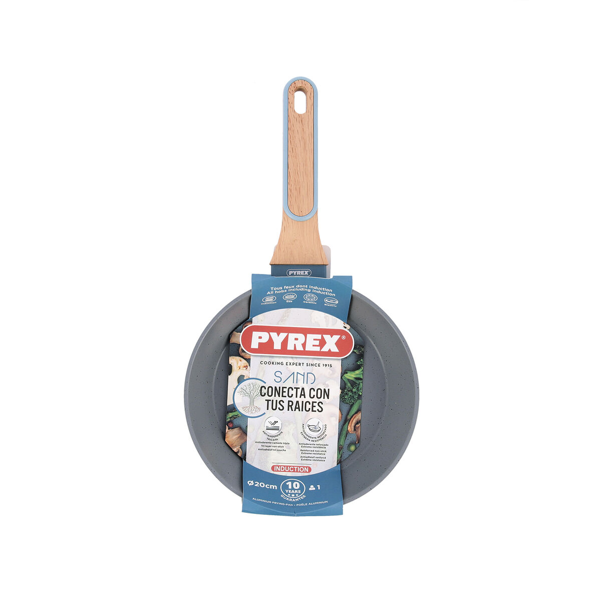 Pan Pyrex Sand Forged Aluminium Blue 20cm-3