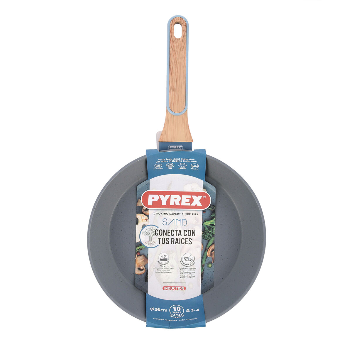 Pan Pyrex Sand Forged Aluminium Blue 26 cm-3