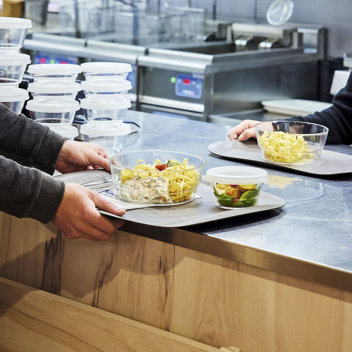 Круглая коробочка для завтраков с крышкой Arcoroc So Urban Двухцветный Cтекло 1,1 L (12 штук)-3