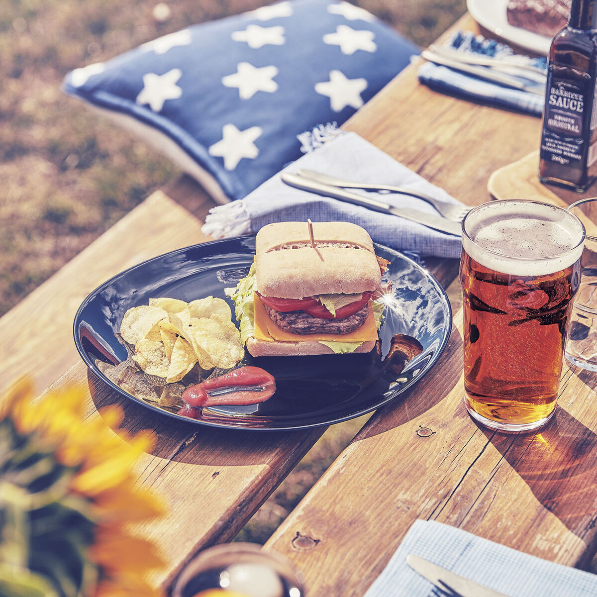 Flat plate Luminarc Friends Time Black Glass 30 x 26 cm Meat (12 pieces)-4