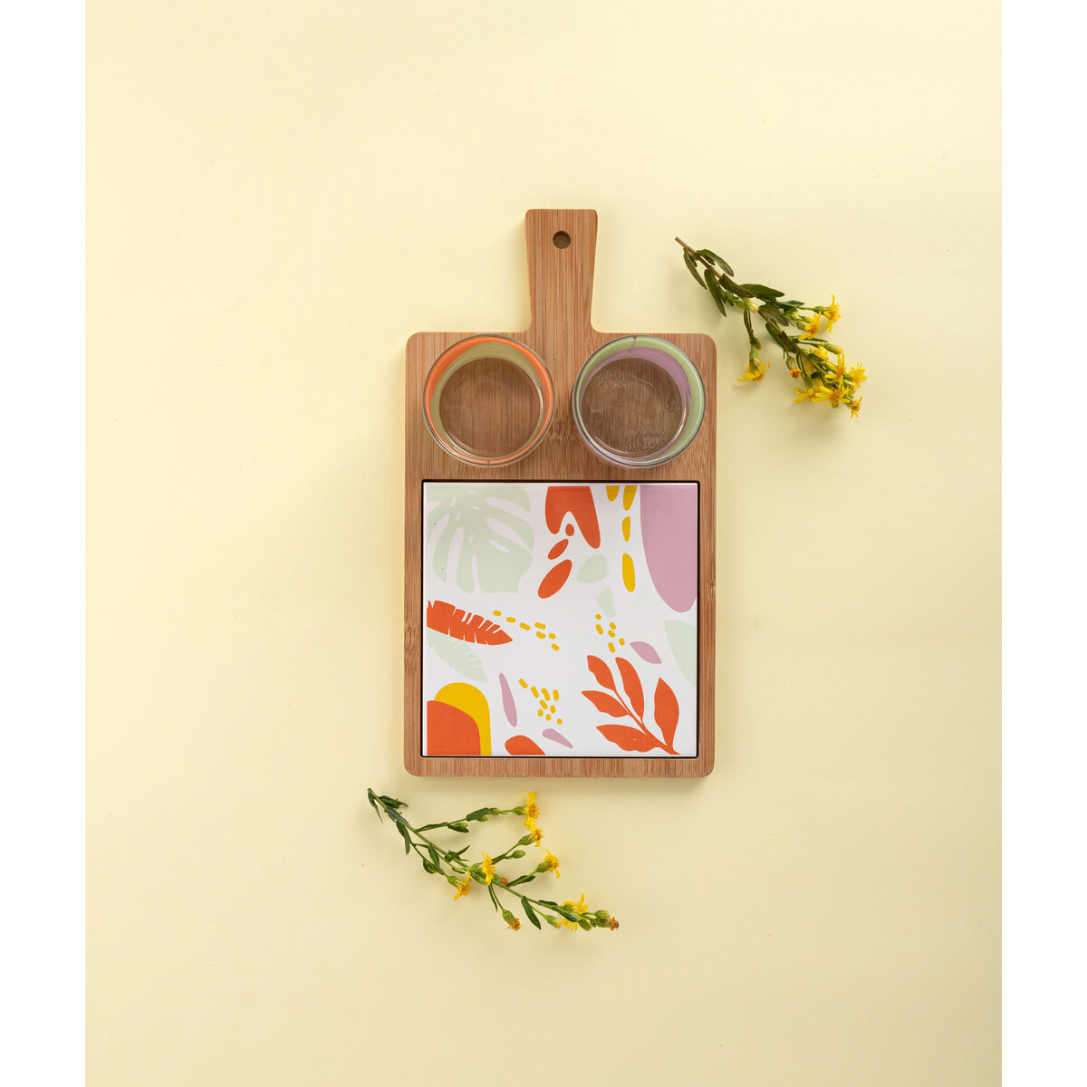 Quid Kaleido Serving Set Multicolored Wooden 31 x 17 x 6 cm 4 Items-3