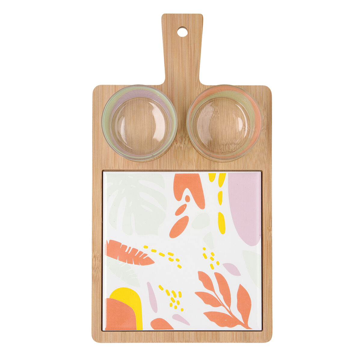 Quid Kaleido Serving Set Multicolored Wooden 31 x 17 x 6 cm 4 Items-4