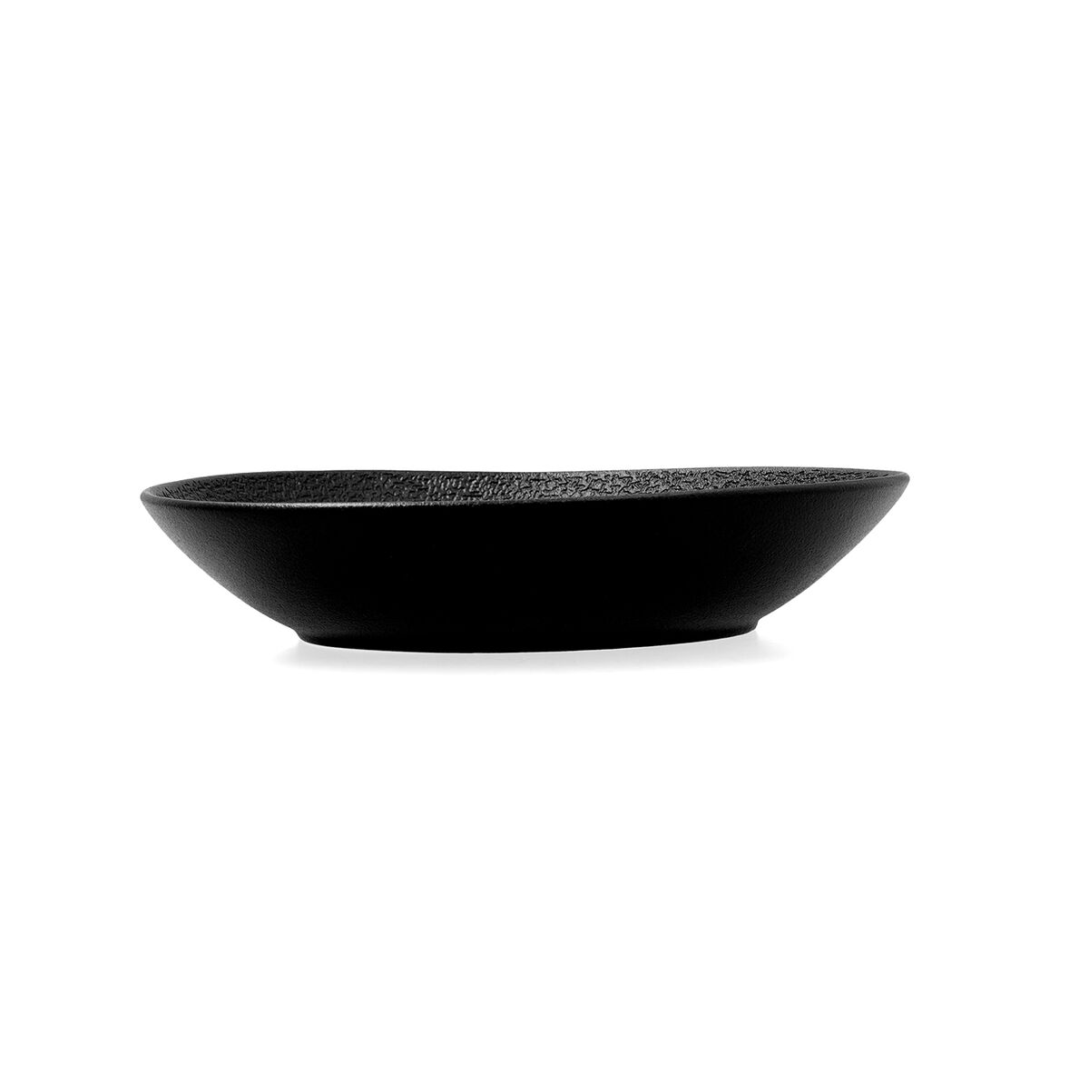 Deep Dish Bidasoa Fossil Black Ceramics Oval 22 x 19.6 x 4.5 cm (6 pieces)-7