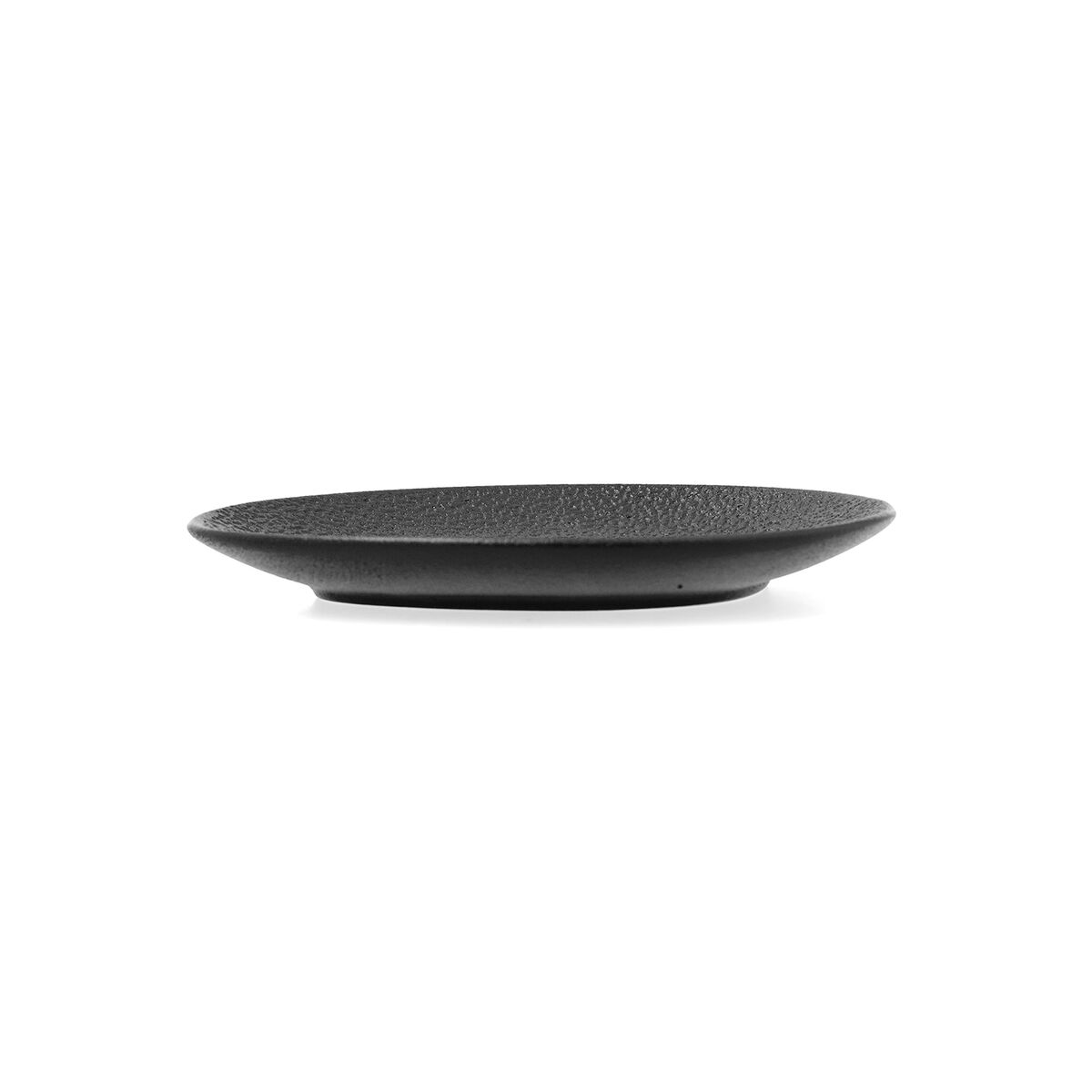 Тарелка Bidasoa Fosil Чёрный Керамика Глинозем 15,8 x 13,8 x 2 cm Кафе (8 штук)-5
