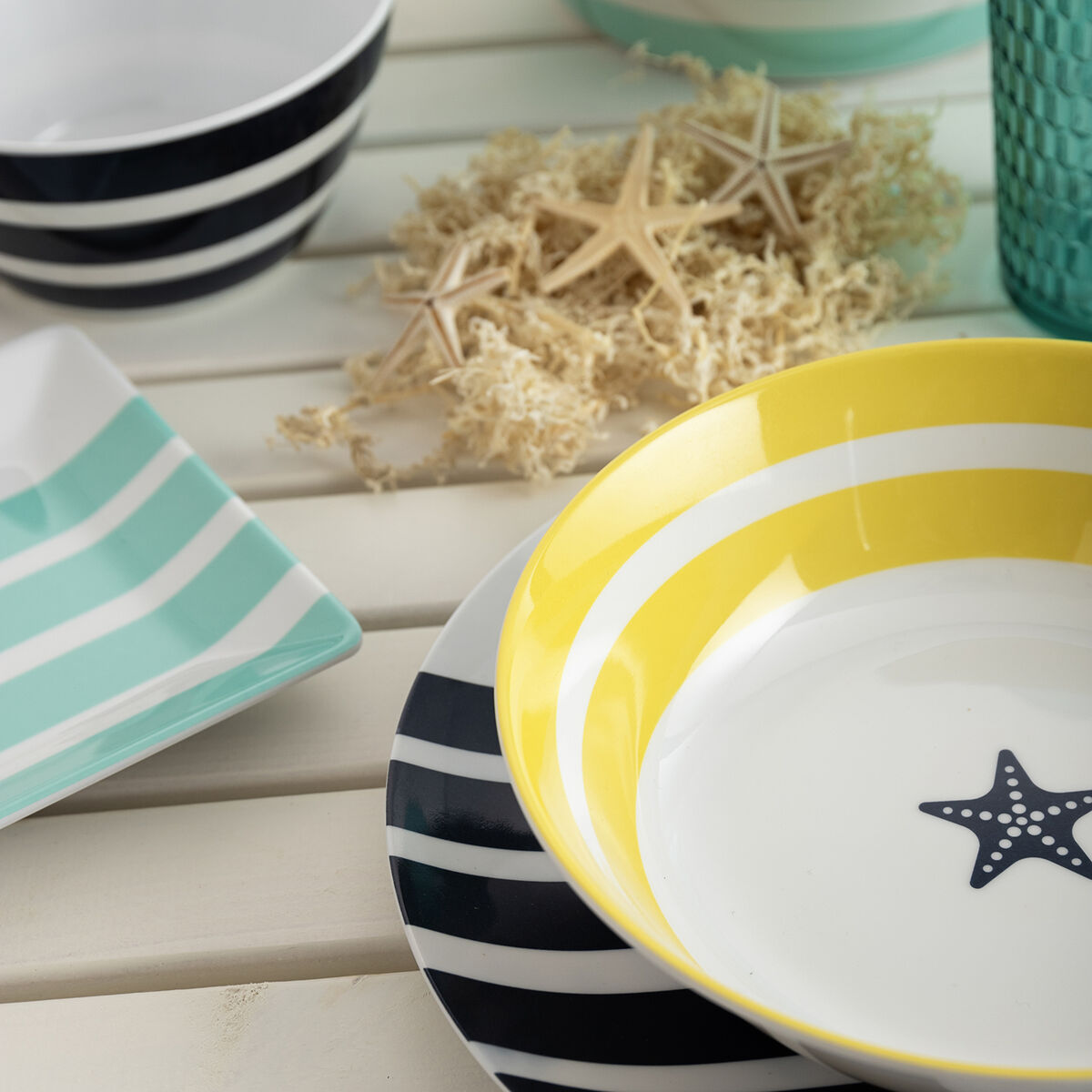 Deep Dish Quid Atlantic Multicolored Bioplastic 20 cm (12 pieces)-4