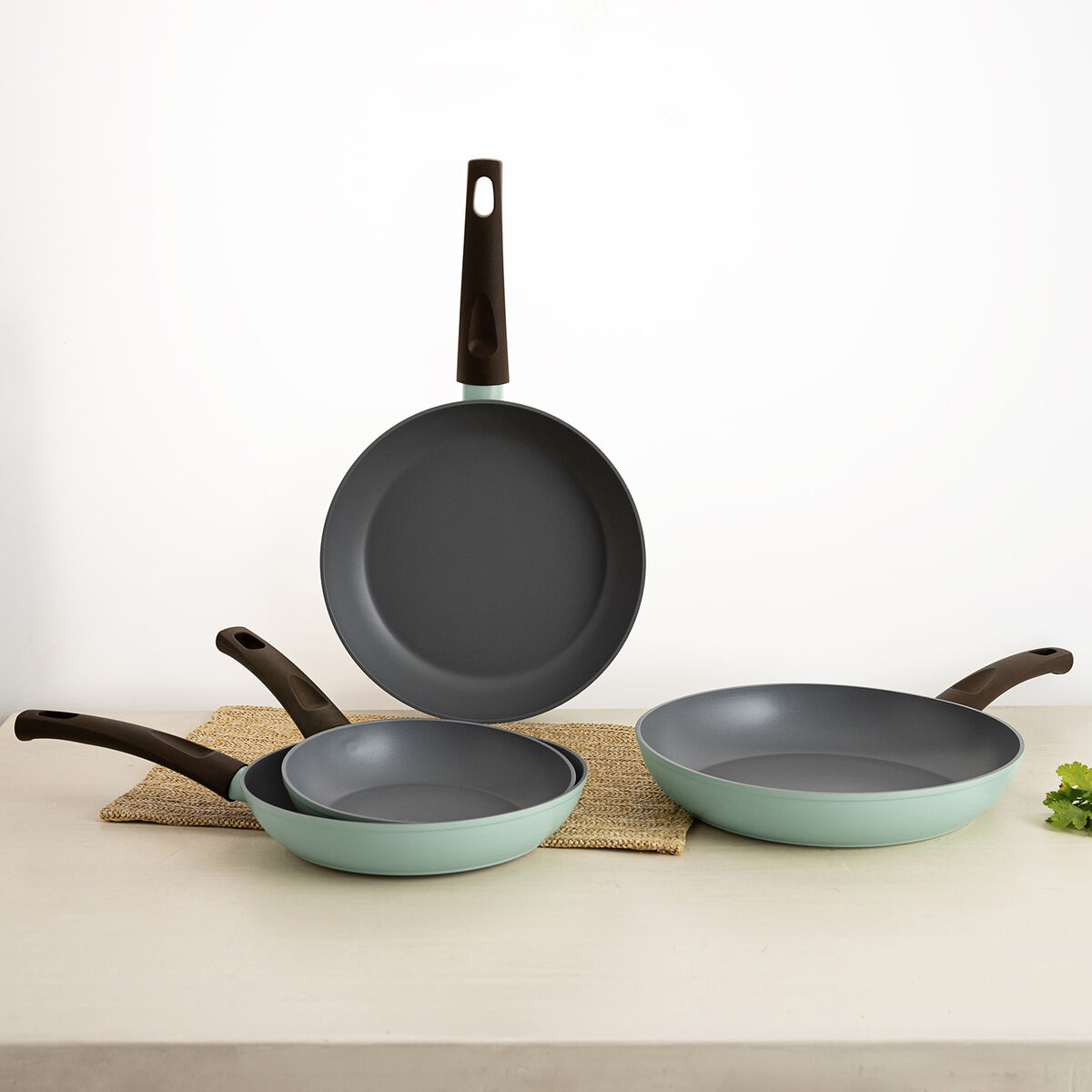 Pan Quid Ozon Green Metal Forged Aluminum 20 cm-2