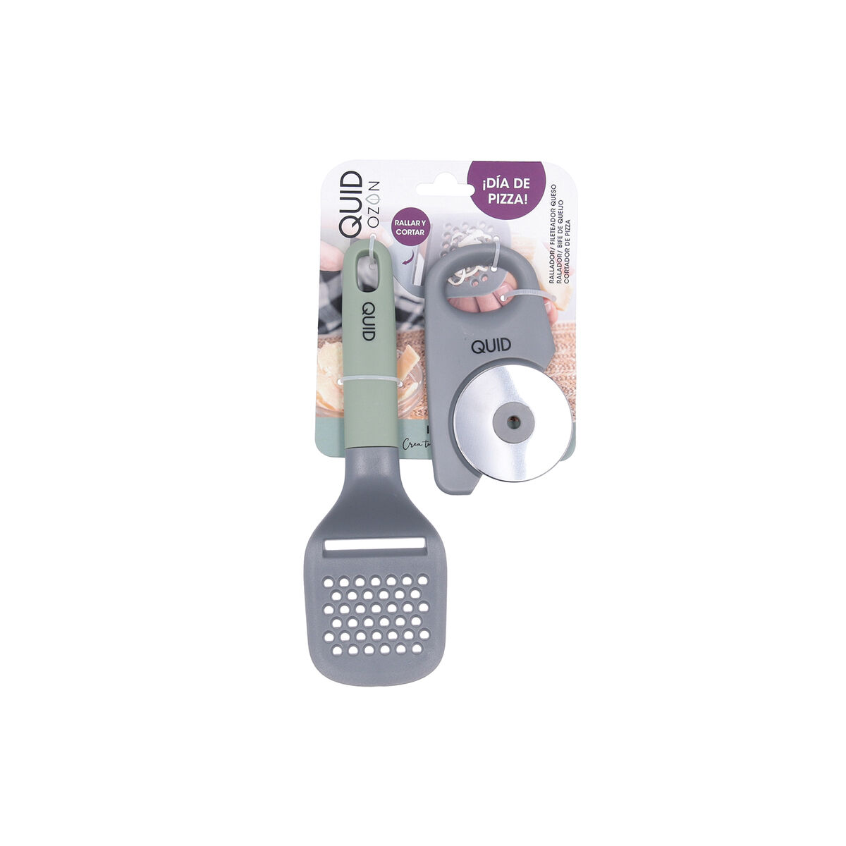 Quid Ozon Kitchen Set Green Metal 2 Items-2