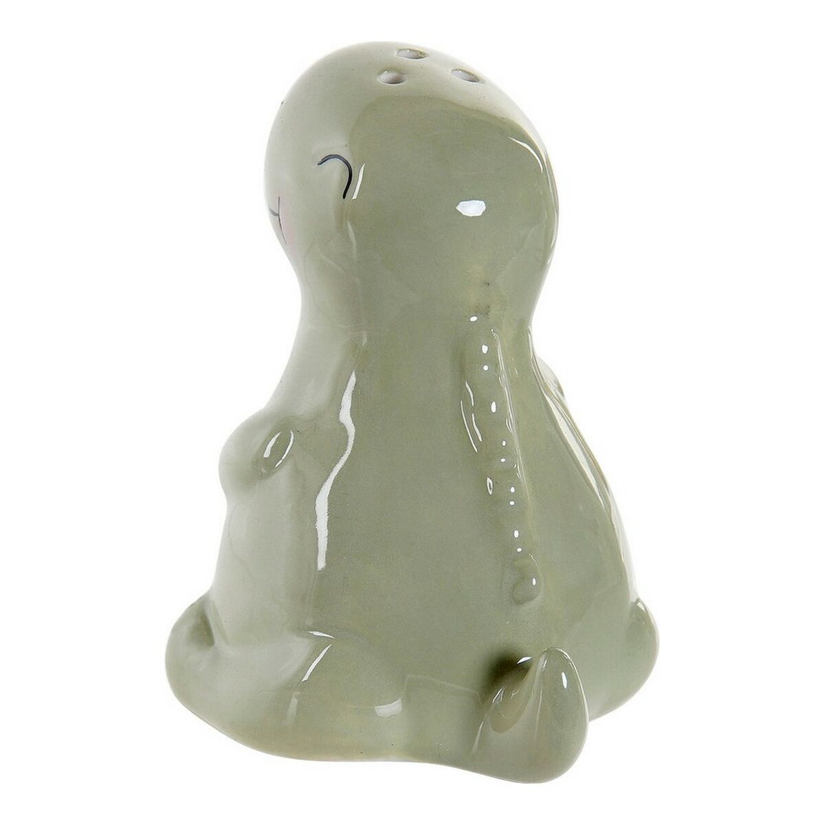 DKD Home Decor LC-173478 Dinosaur White Green Dolomite 6.6 x 7 x 7.7 cm (2 pcs)-2