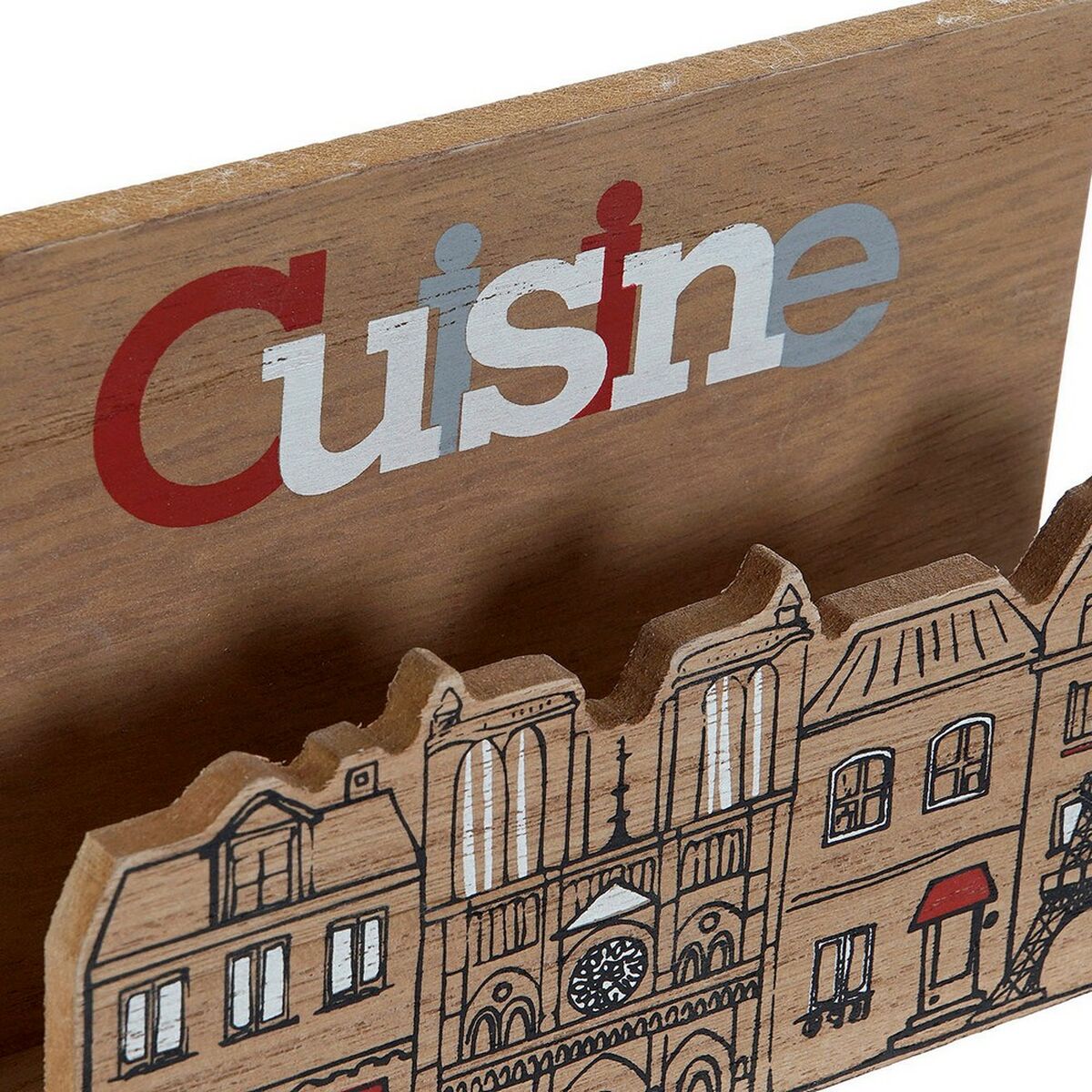 Tissue Box DKD Home Decor Cusine Multicolored Wooden MDF 16 x 11 x 5 cm-2