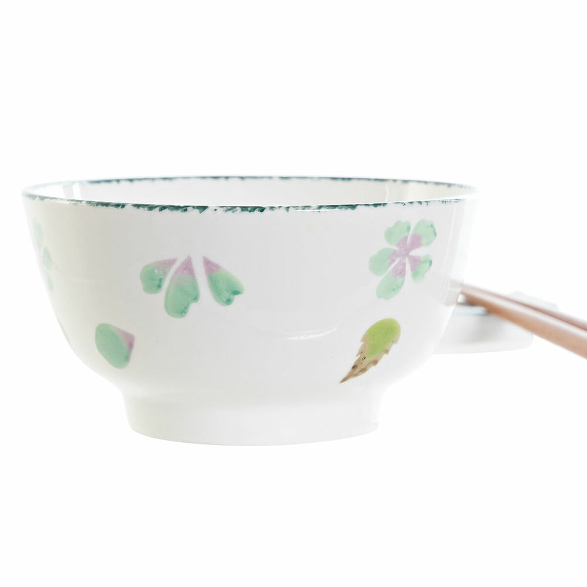 DKD Home Decor Sushi Set 25 x 25 x 6.5 cm China Wooden White Green Oriental (6 Items) (25 x 25 x 6.5 cm) (6 pcs)-3