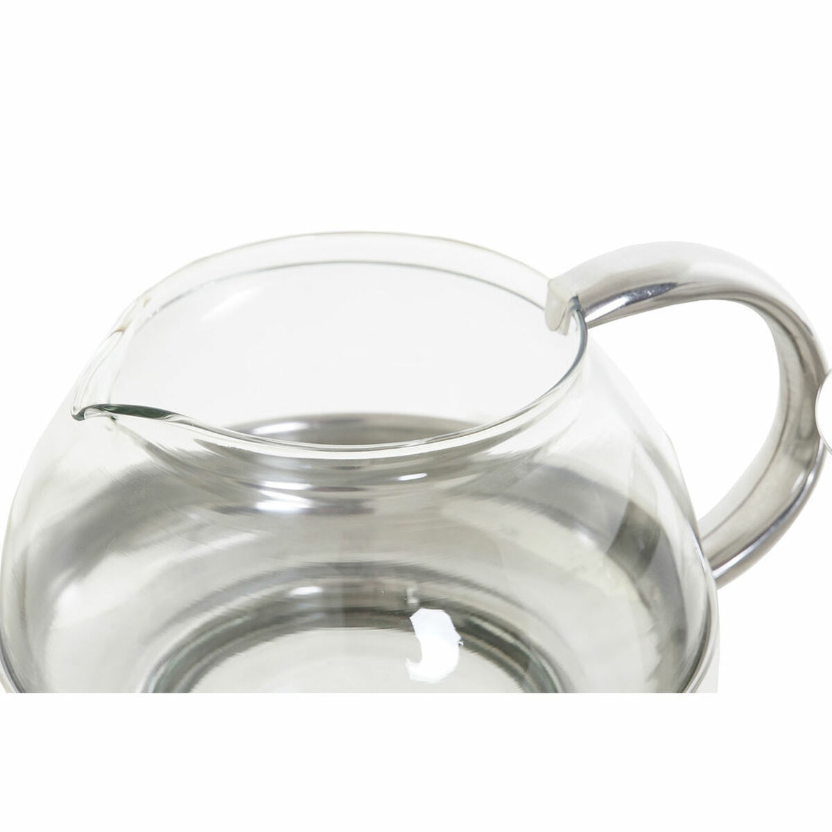 Шайнек DKD Home Decor Күміс Тот баспайтын болат шыны Пластик 18 x 14 x 12 см-2