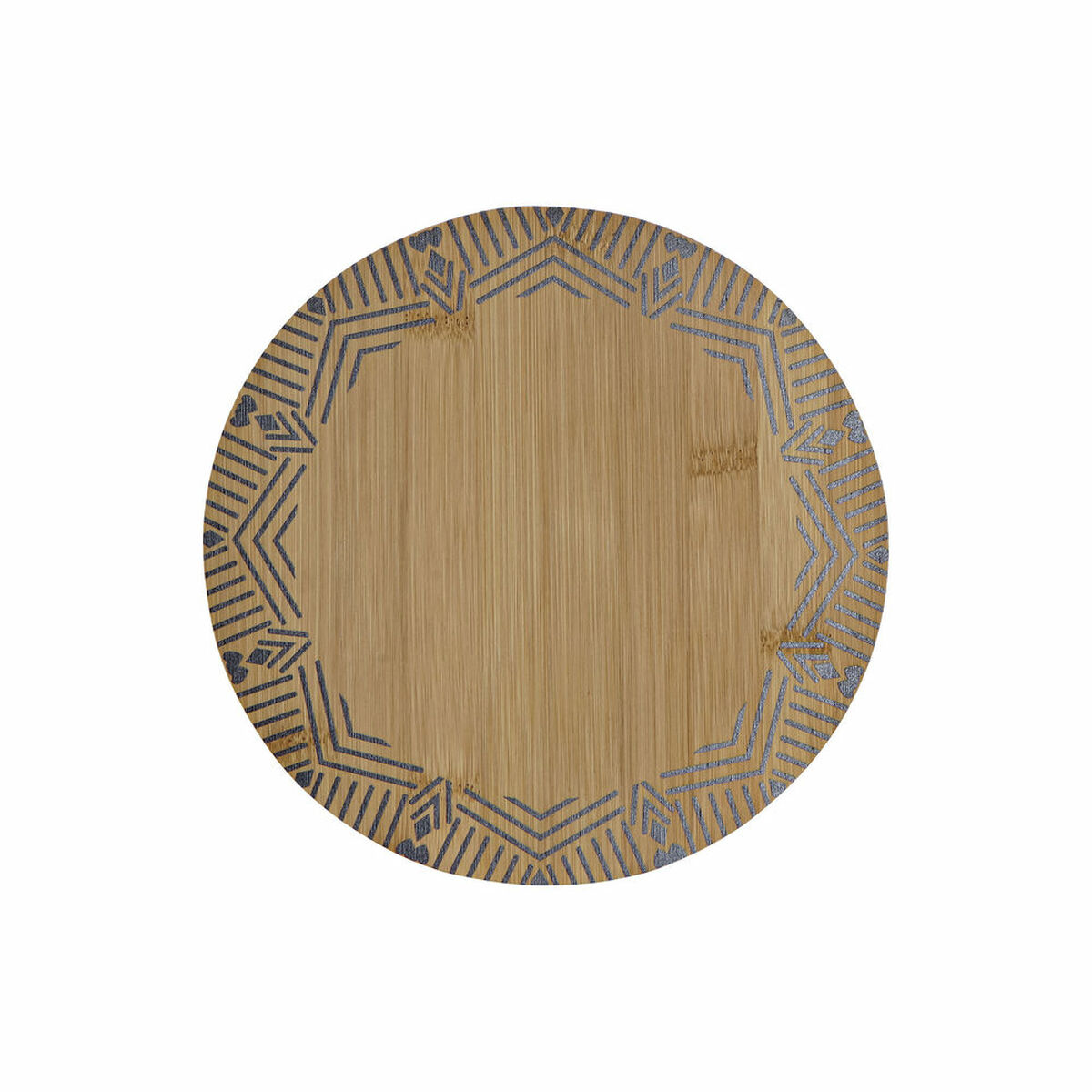 Подставка под горячее DKD Home Decor Чёрный Натуральный Бамбук 20 x 20 x 1 cm-2