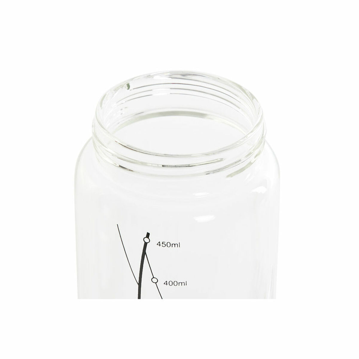 Oiler DKD Home Decor Black Transparent Stainless Steel Borosilicate Glass 450 ml-2