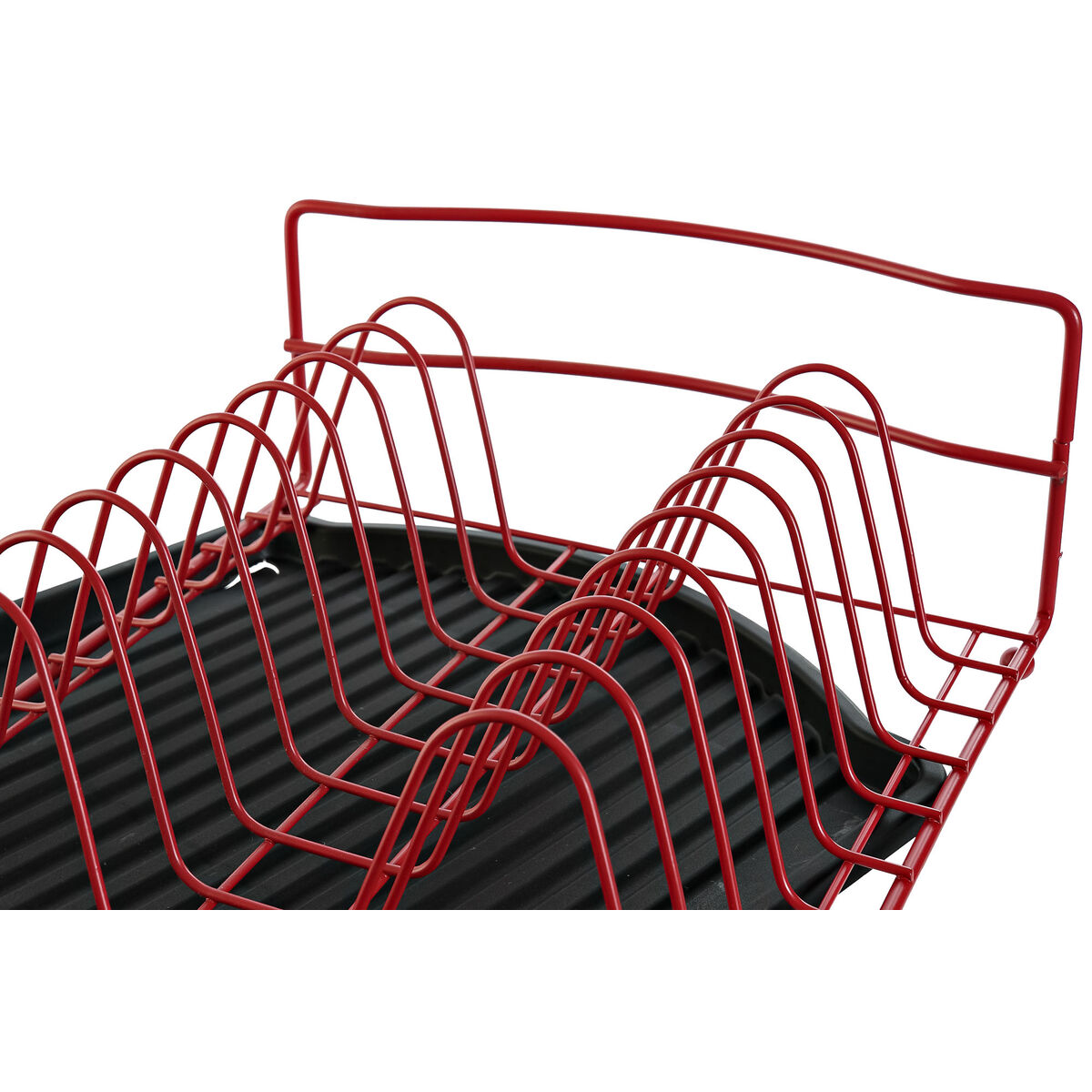 Washing dryer DKD Home Decor Black Red Metal Polypropylene 47.5 x 26.5 x 11 cm-2