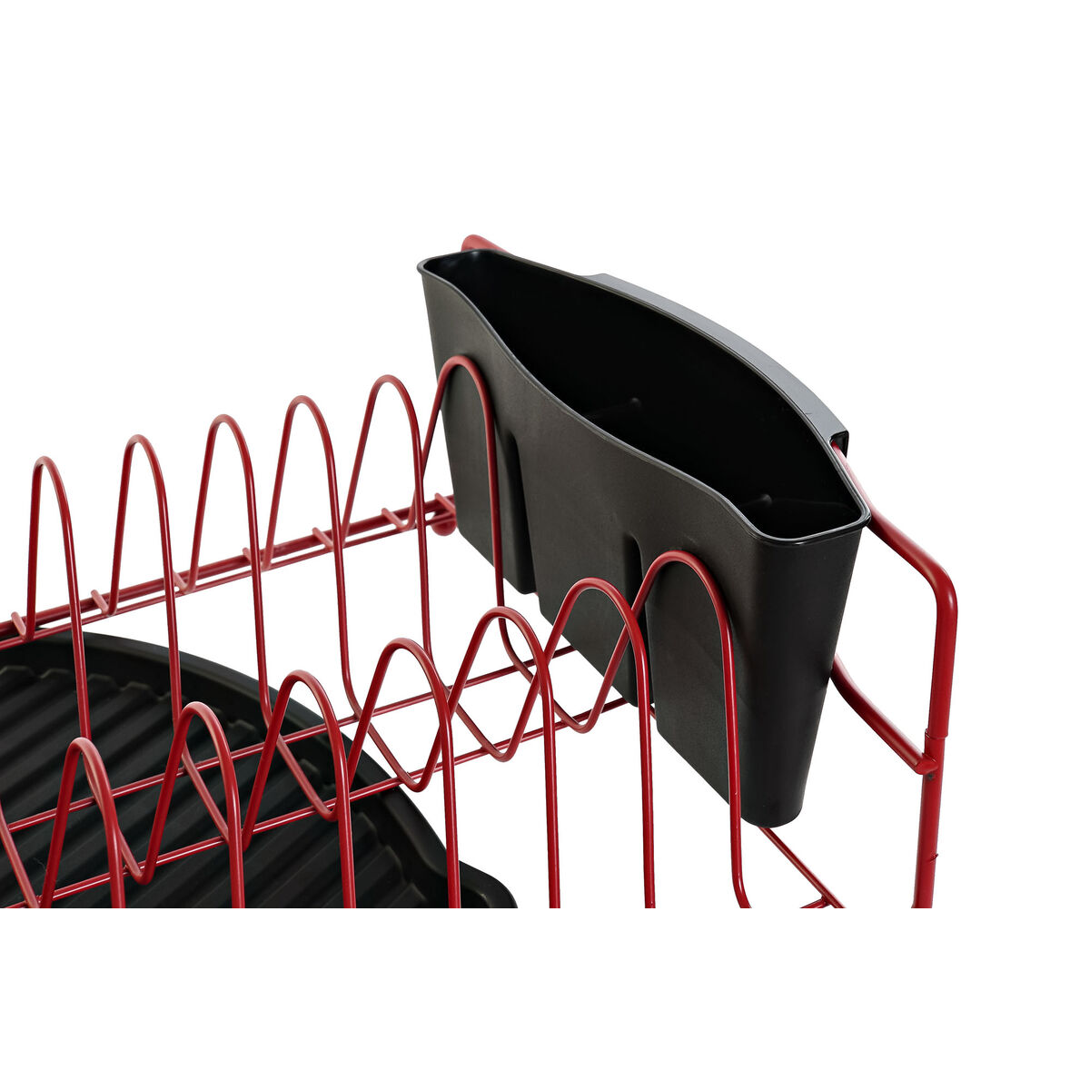 Washing dryer DKD Home Decor Black Red Metal Polypropylene 47.5 x 26.5 x 11 cm-4