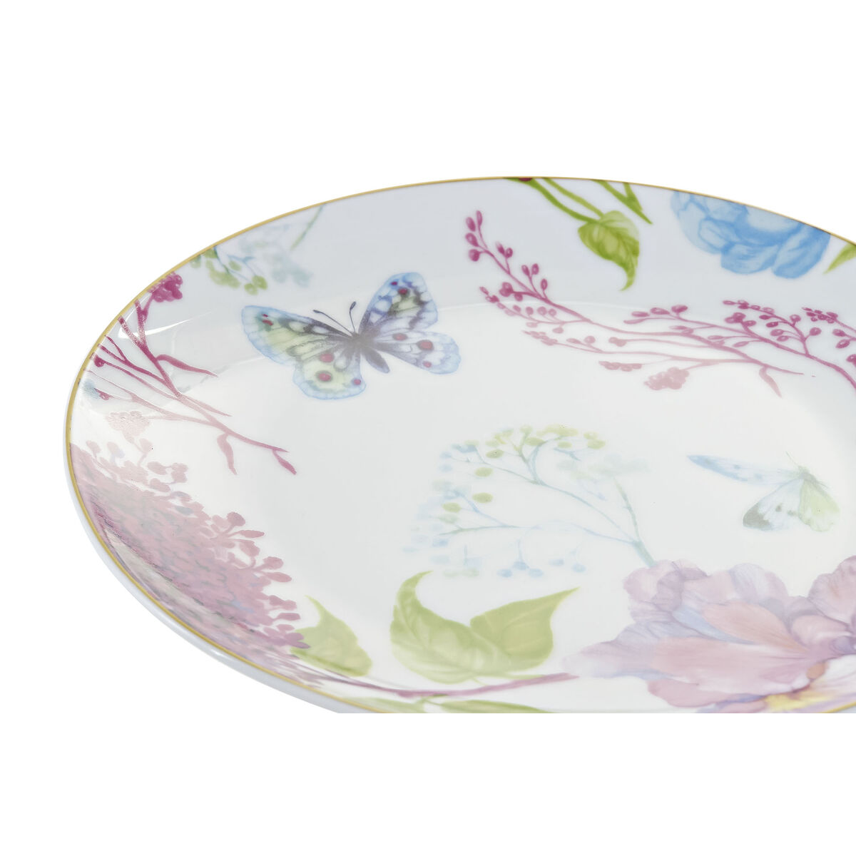 DKD Home Decor Blue White Green Pink Butterfly China 18 Items-3