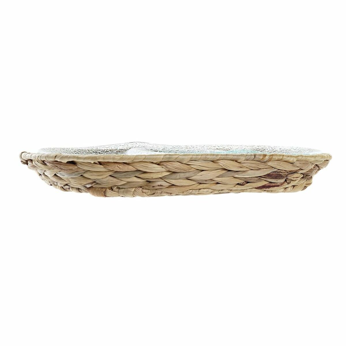Snack tray DKD Home Decor 38 x 25 x 4 cm Glass Natural Clear-3