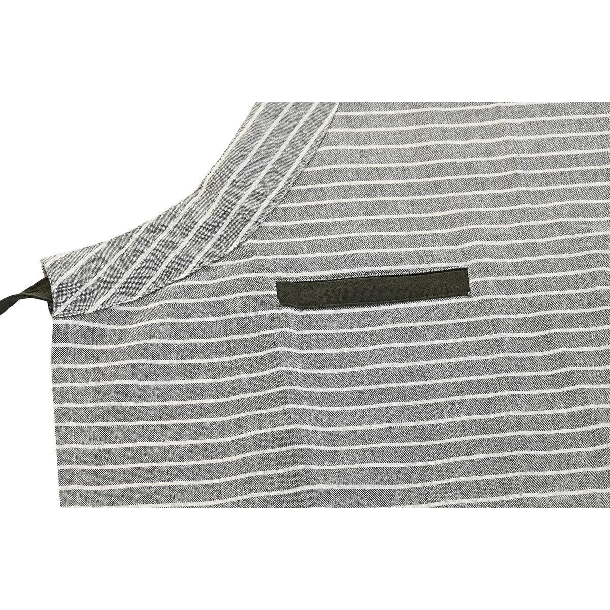 Фартук с карманом DKD Home Decor 70 x 1 x 85 cm Серый Хлопок Белый Зеленый-2