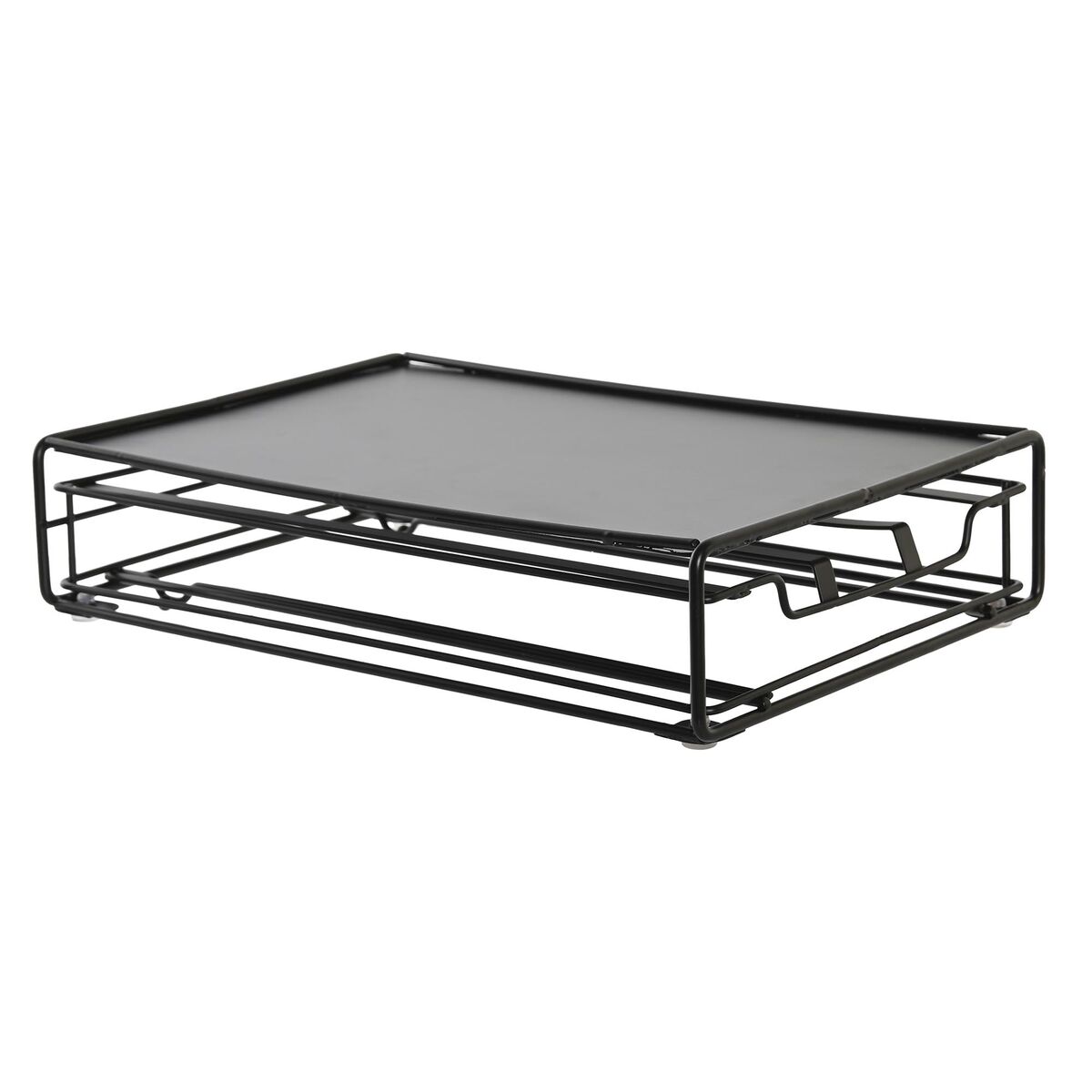 Органайзер кавових капсул DKD Home Decor 21 x 31 x 7,5 cm Чорний Метал-3