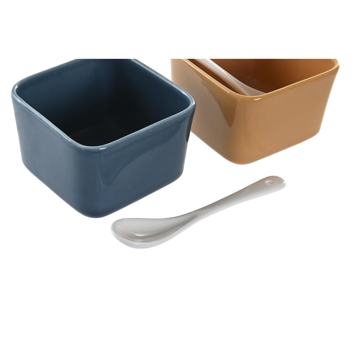 Set for aperitif DKD Home Decor 31 x 21 x 6 cm Porcelain Multi-colored 6 Items-3