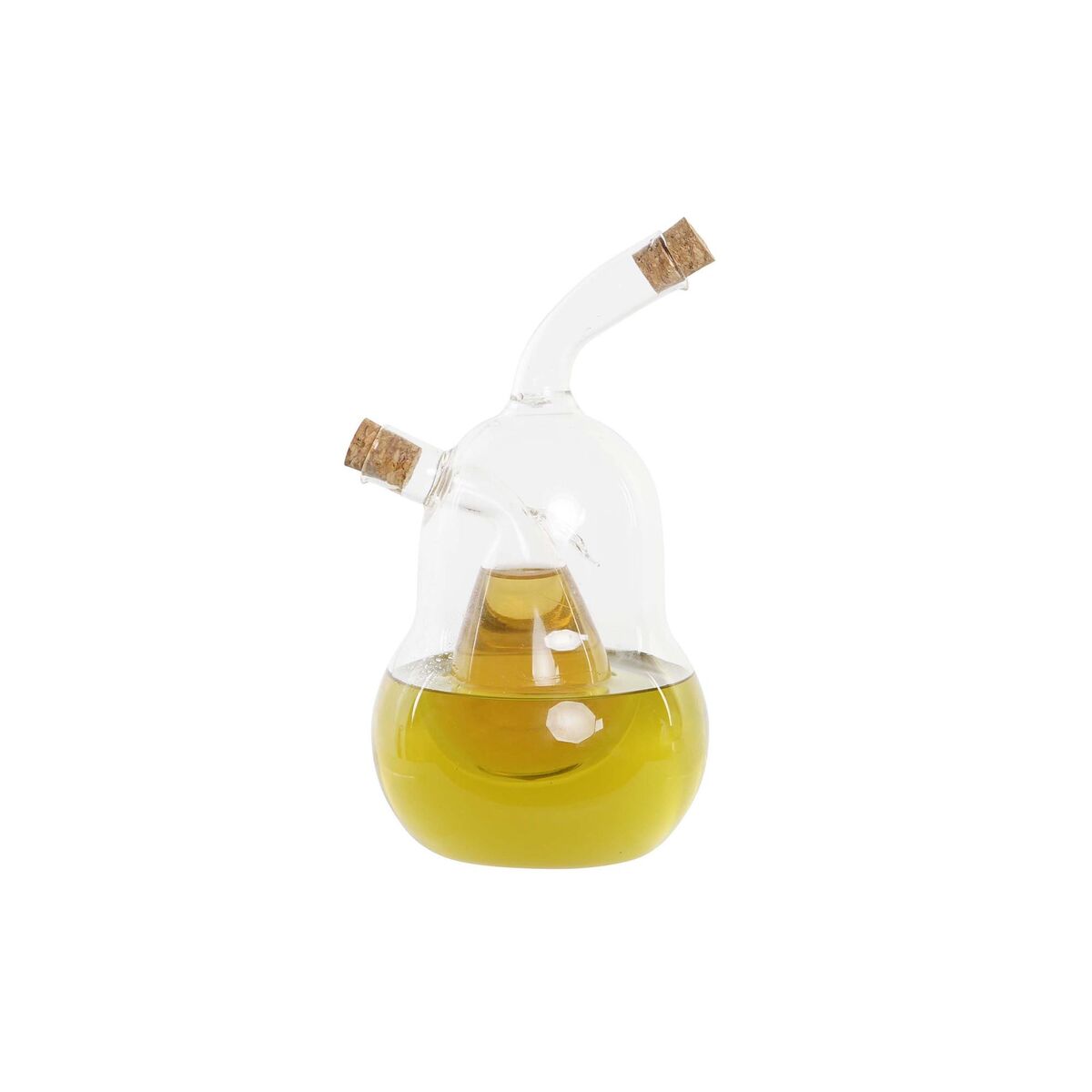 Oil and vinegar set DKD Home Decor 12 x 10 x 18.6 cm Clear Crust 540 ml Borosilicate glass-3