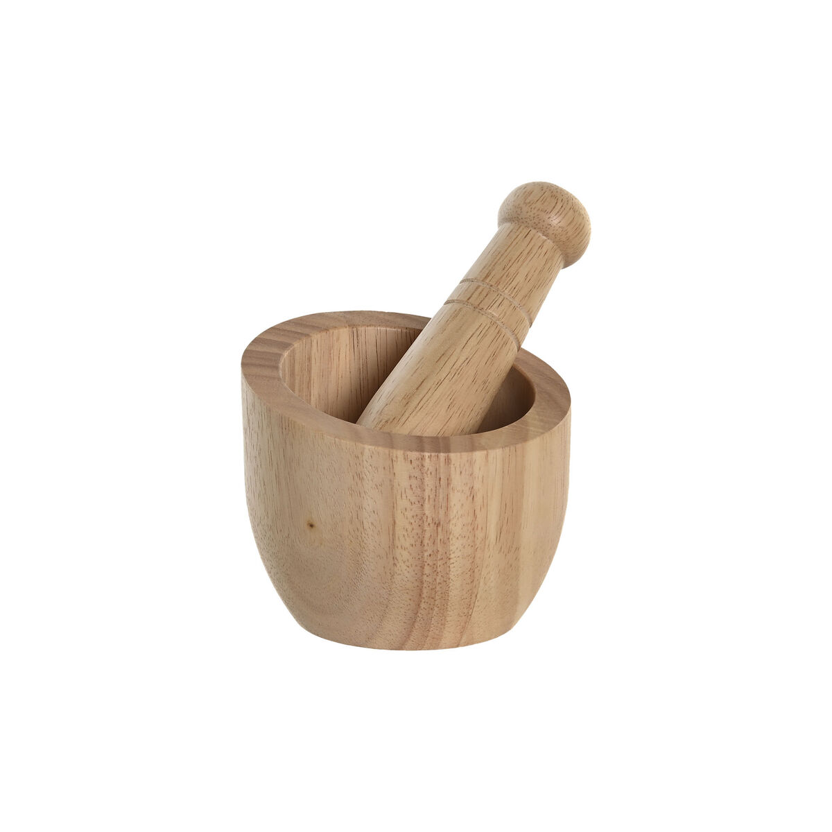Mortar DKD Home Decor 12 x 12 x 14.5 cm Bamboo-2