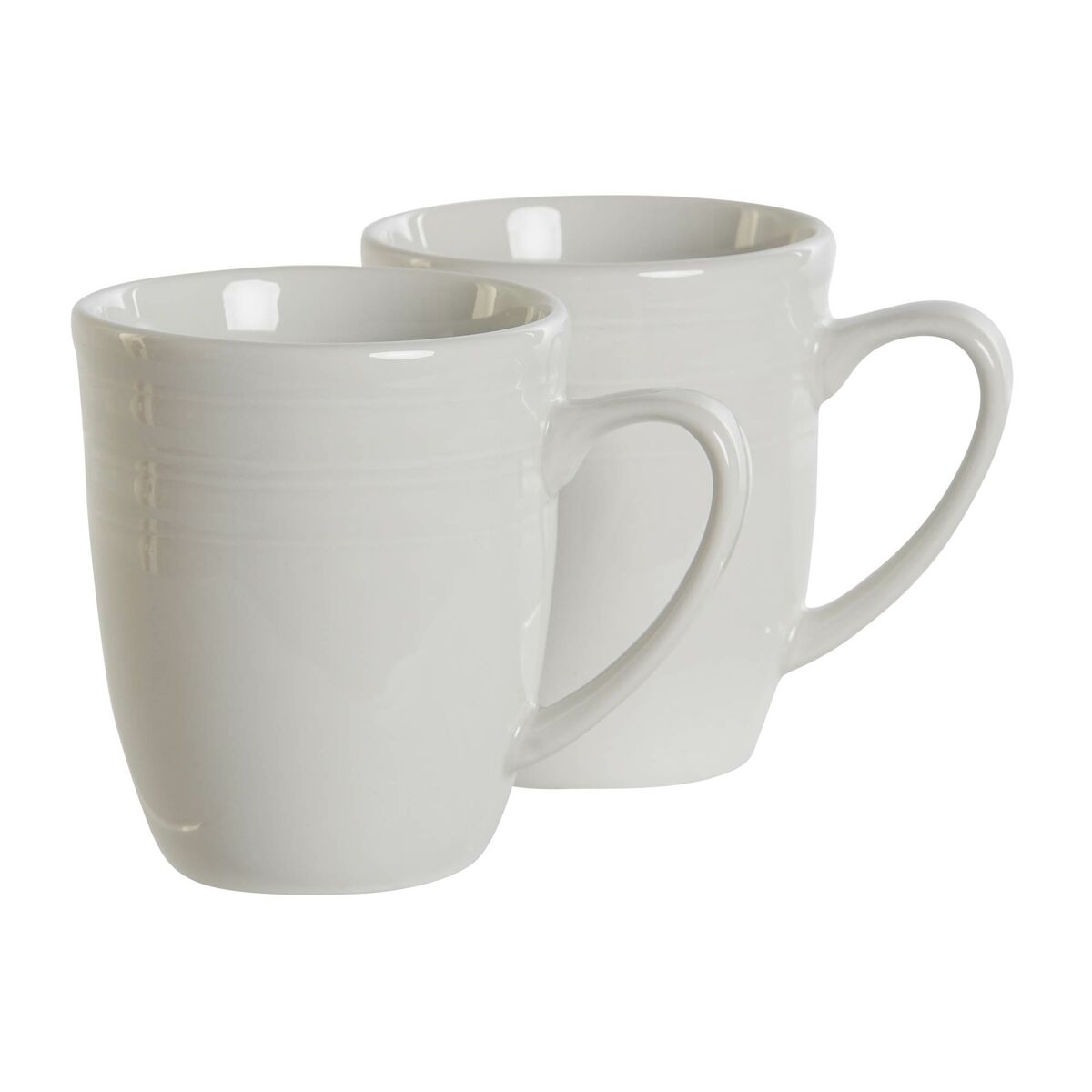Набор из 4 кружек Mug DKD Home Decor Белый Фарфор 330 ml 12 x 10 x 9 cm-2