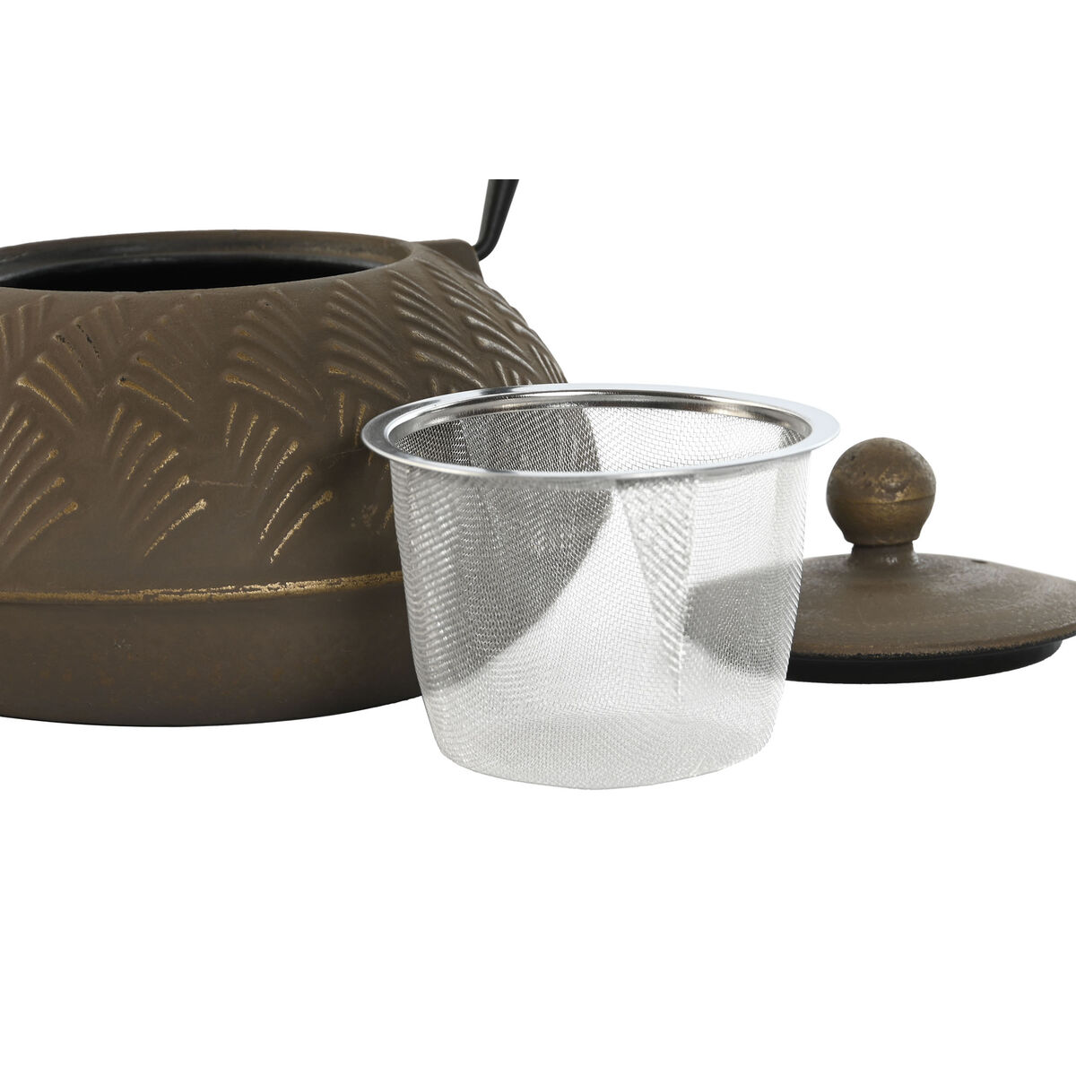주전자 홈 ESPRIT 브라운 블랙 스테인레스 스틸 아이언 900 ml (2 피스)-3
