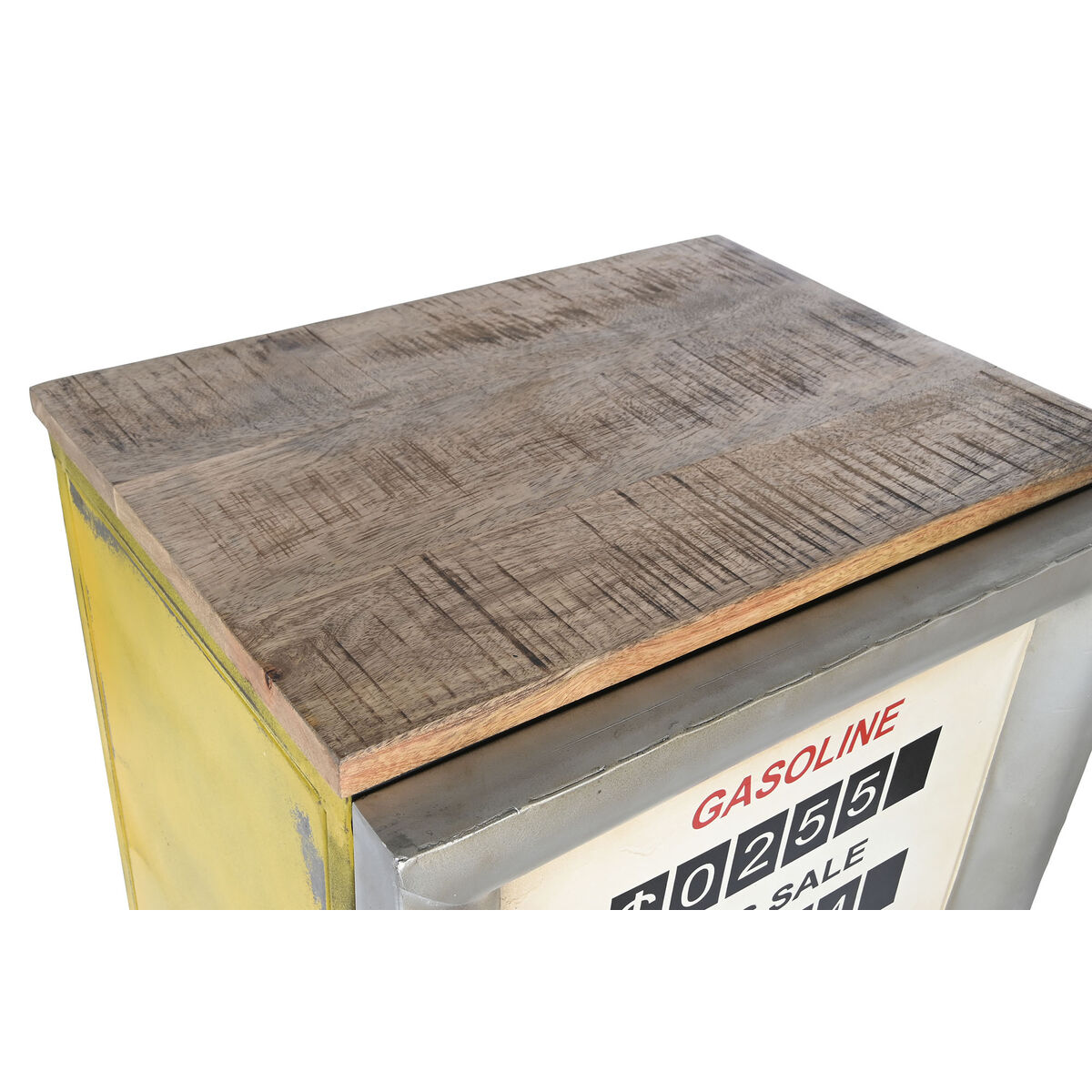 Şişe standı DKD Ev Dekorasyonu Sarı Metal 58 x 45 x 134 cm-3