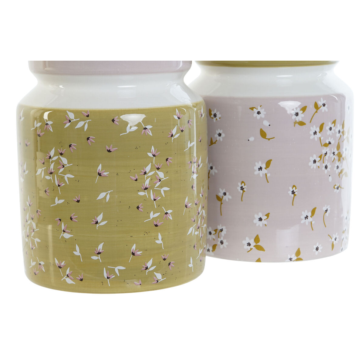 Горшок для кухонной утвари DKD Home Decor Зеленый Лиловый Металл Деревянный MDF 12 x 12 x 25 cm (2 штук)-4