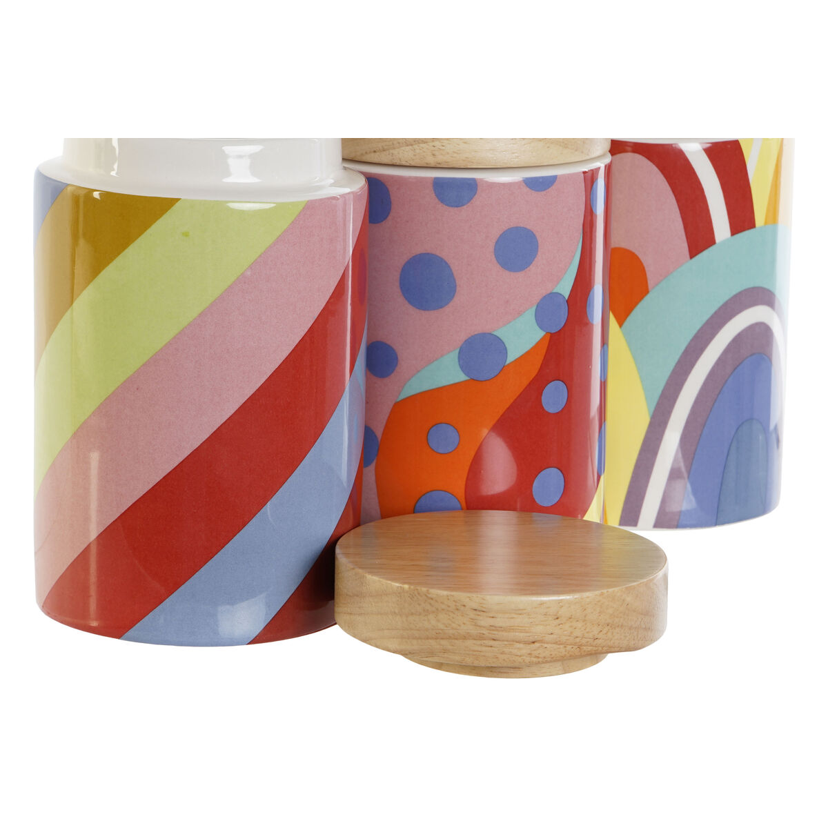 Лодка DKD Home Decor Разноцветный Натуральный Бамбук Dolomite 1 L 10 x 10 x 16 cm (3 штук)-2