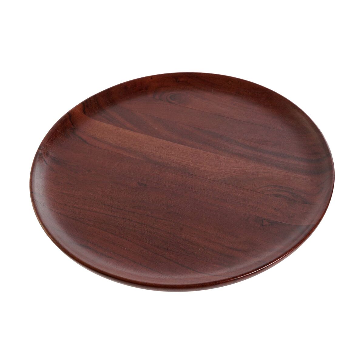 Tray Home ESPRIT Brown Gold Plated Aluminum Acacia Wood 30 x 30 x 8.5 cm-2