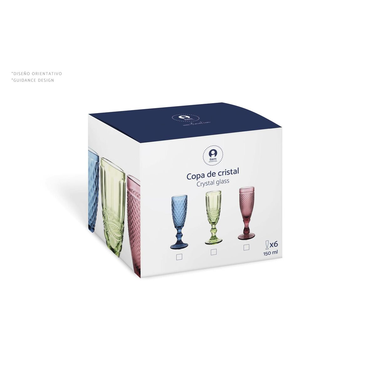 유리 세트 홈 ESPRIT 그레이 유리 240 ml (6 피스)-4