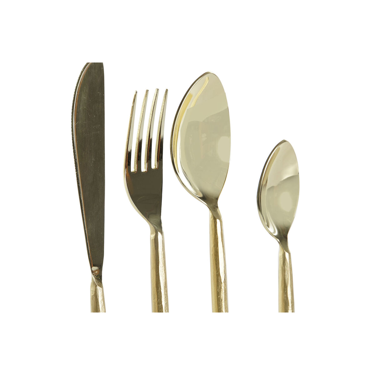 Столовые приборы DKD Home Decor Позолоченный Нержавеющая сталь 4,5 x 1,5 x 21 cm 16 Предметы-2