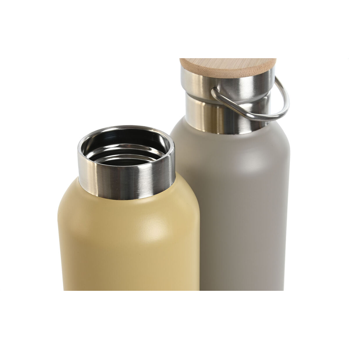 Термобутылку Home ESPRIT Бежевый Серый 500 ml (2 штук)-3