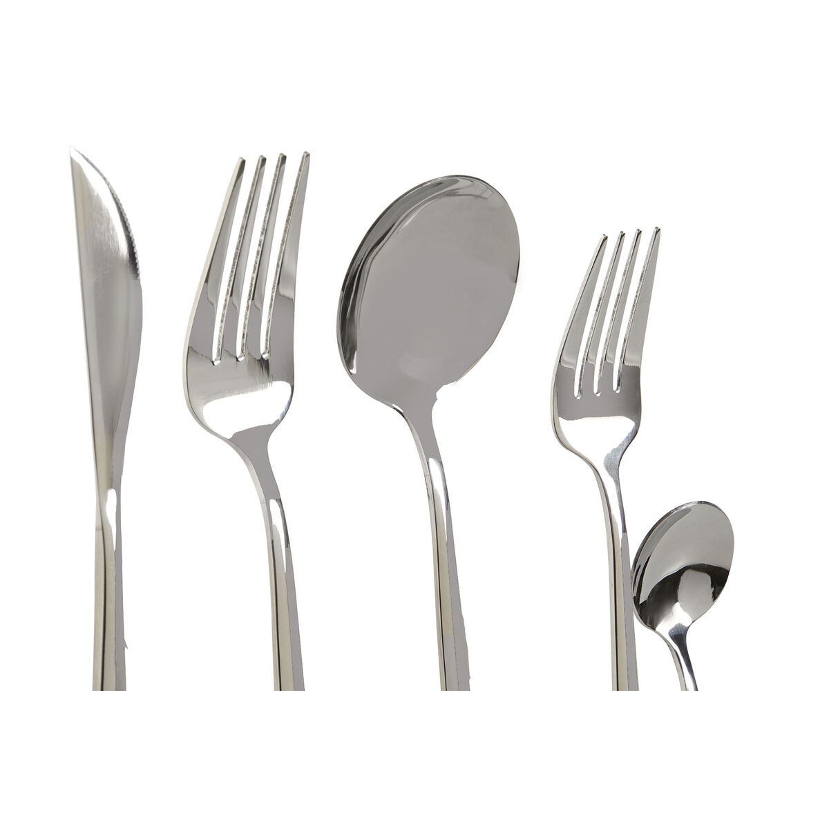 Столовые приборы DKD Home Decor Серебристый Нержавеющая сталь 2 x 0,5 x 22 cm 20 Предметы-2