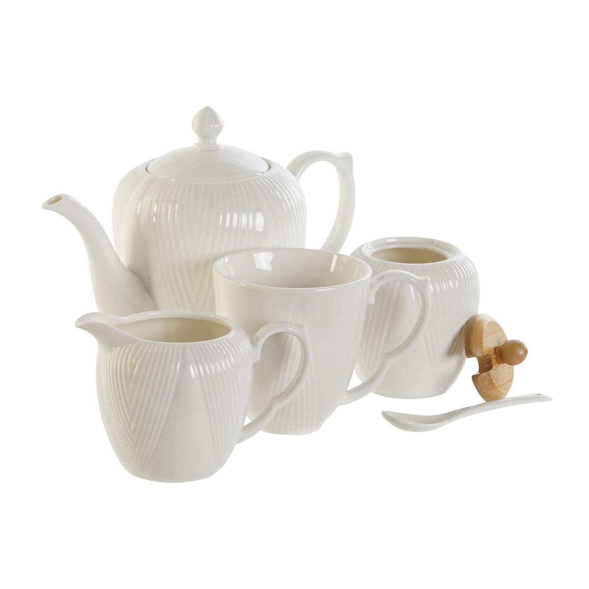 Молочник и сахарница DKD Home Decor-3