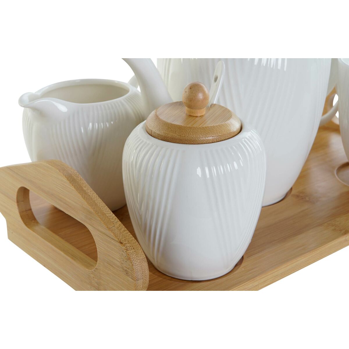 Молочник и сахарница DKD Home Decor-4