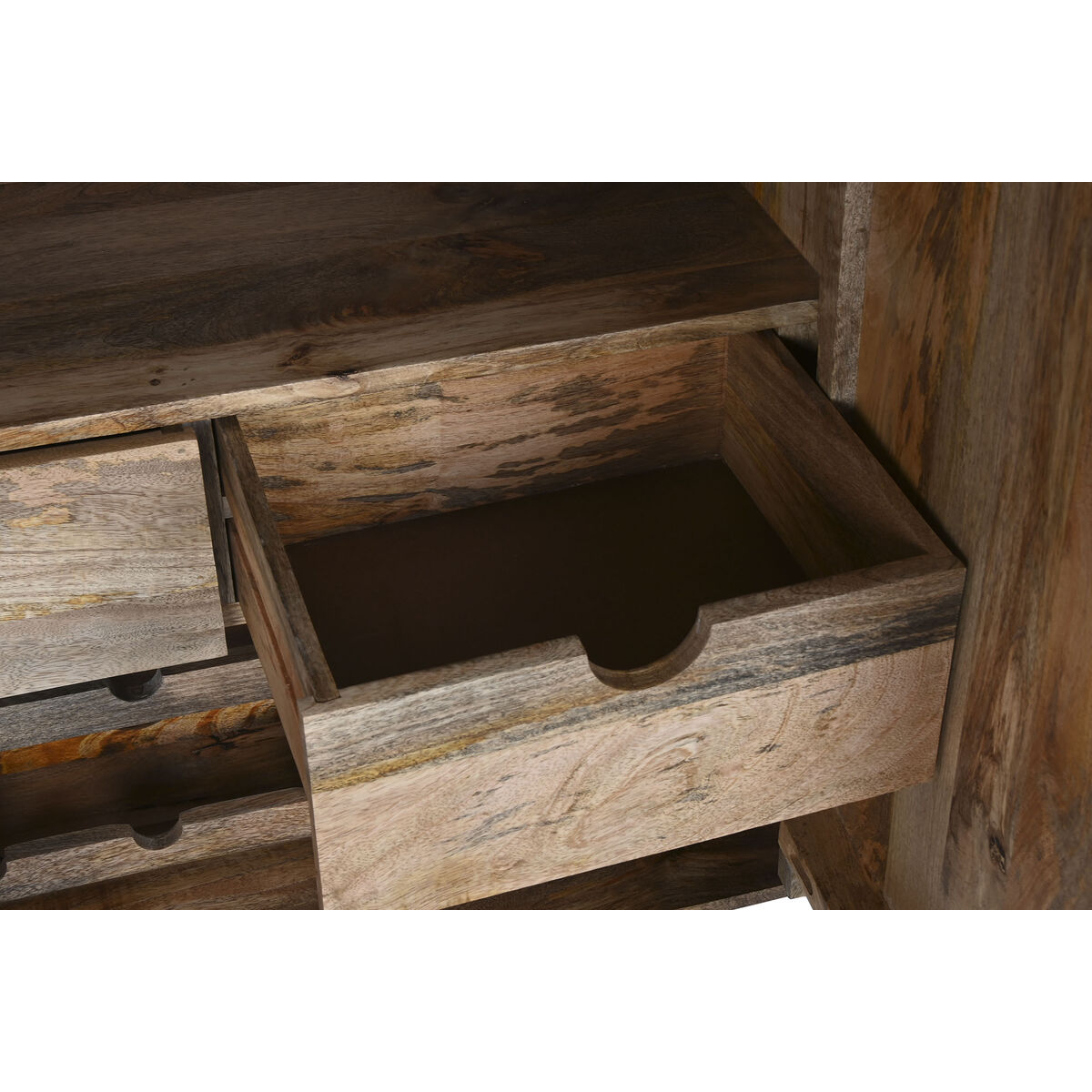 Şişe Standı Home ESPRIT Beyaz Mango Ahşap 84 x 41 x 108 cm-5