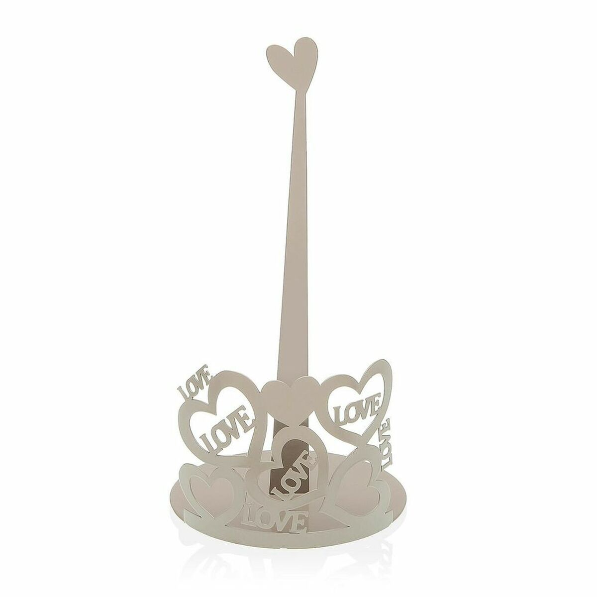 Portatore di carta da cucina Versa Cozy Metallo Grigio (15 x 30 x 15 cm)