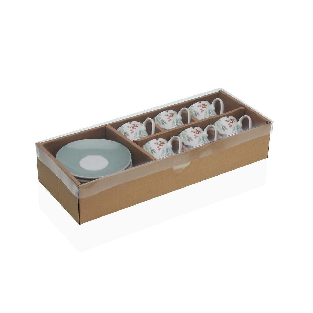 Набор из 6 кофейных чашек Versa Acebo Фарфор-2