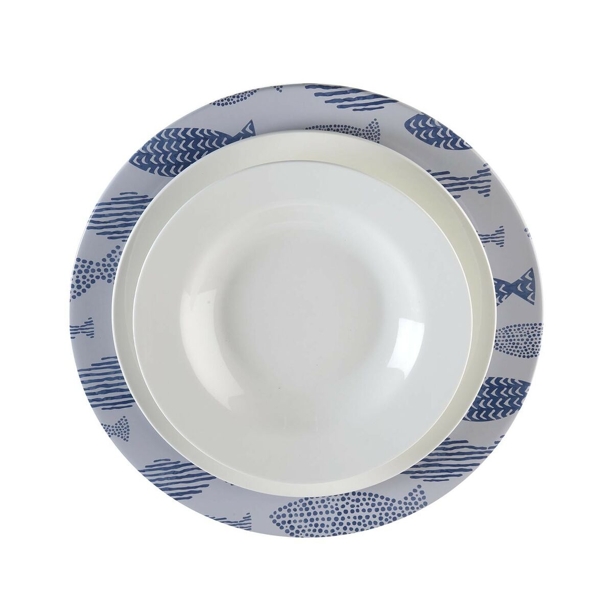 לוחית קטנה ורסה דגים מתכת 33 x 1. 5 x 33 ס 