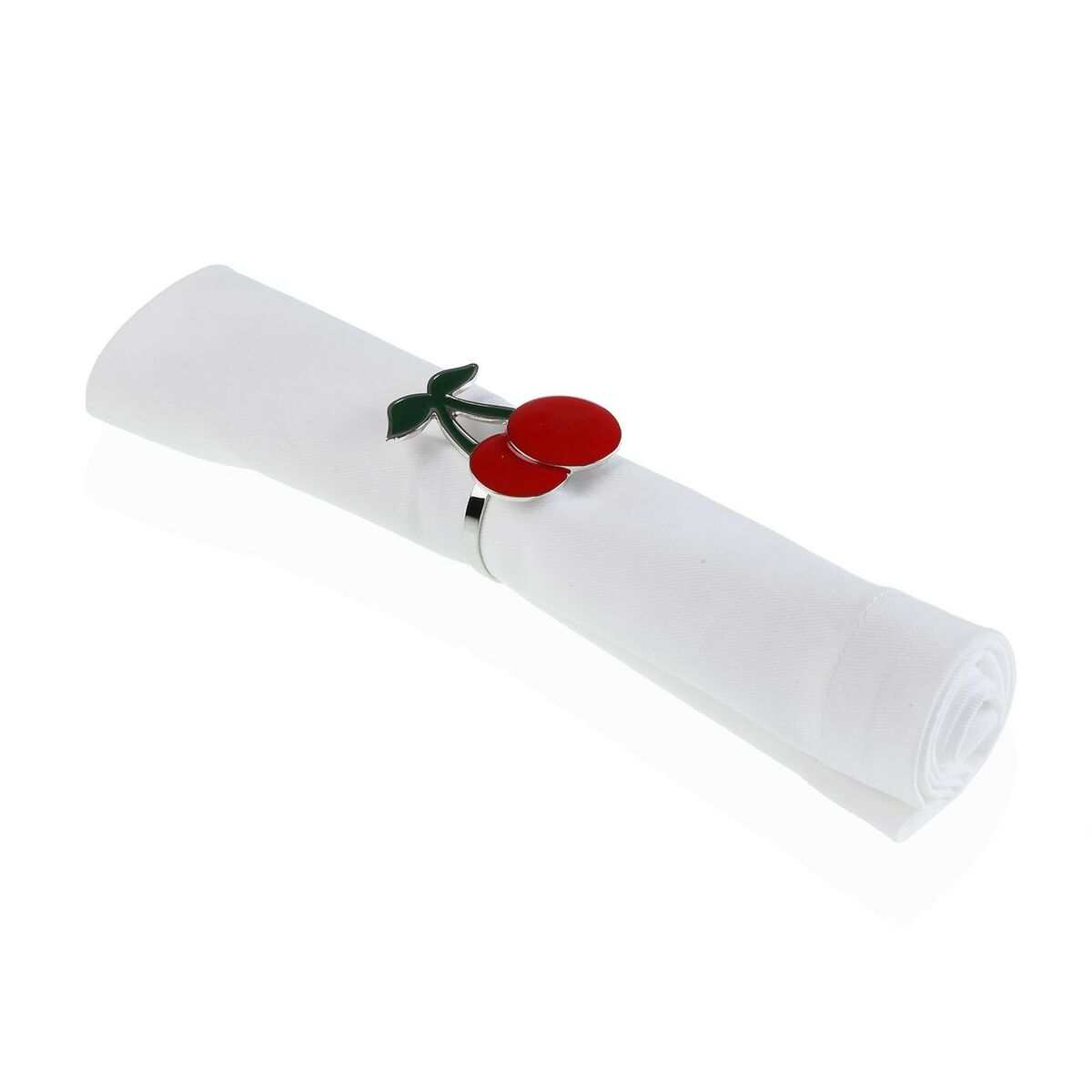 Ring for napkin Versa Metal zinc alloy 5.5 x 4.5 x 4.5 cm cherry-2