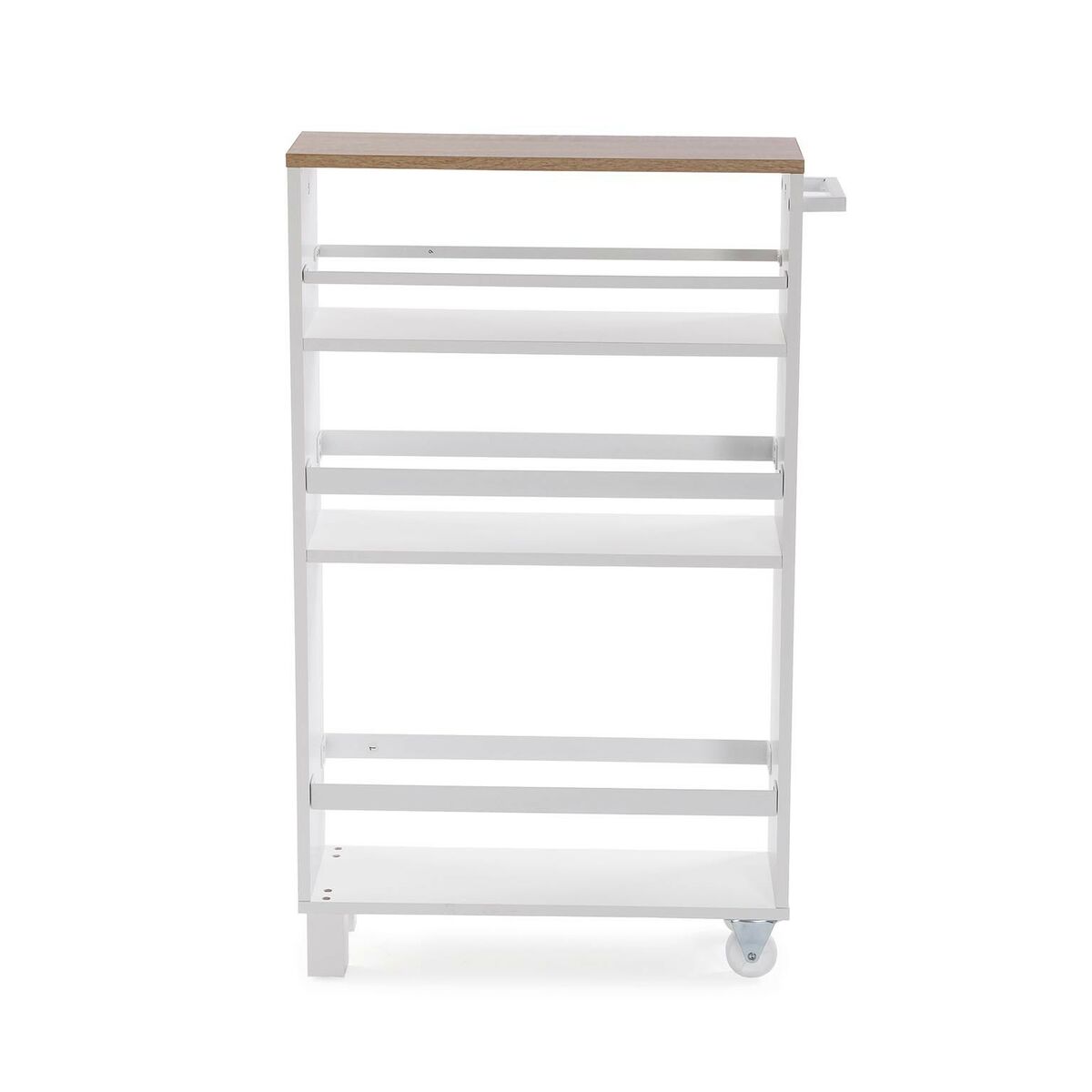 Kitchen cart Versa White Metal Wooden MDF 15 x 79 x 50 cm-3