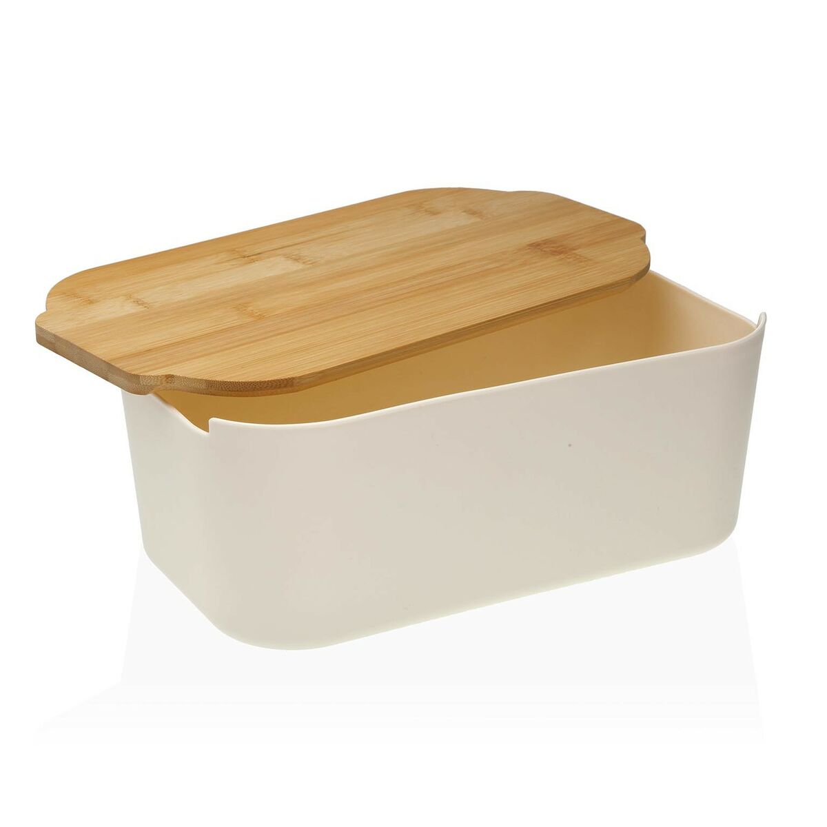 Versa Bread Bowl White Bamboo Polypropylene 18.5 x 12 x 33 cm-3