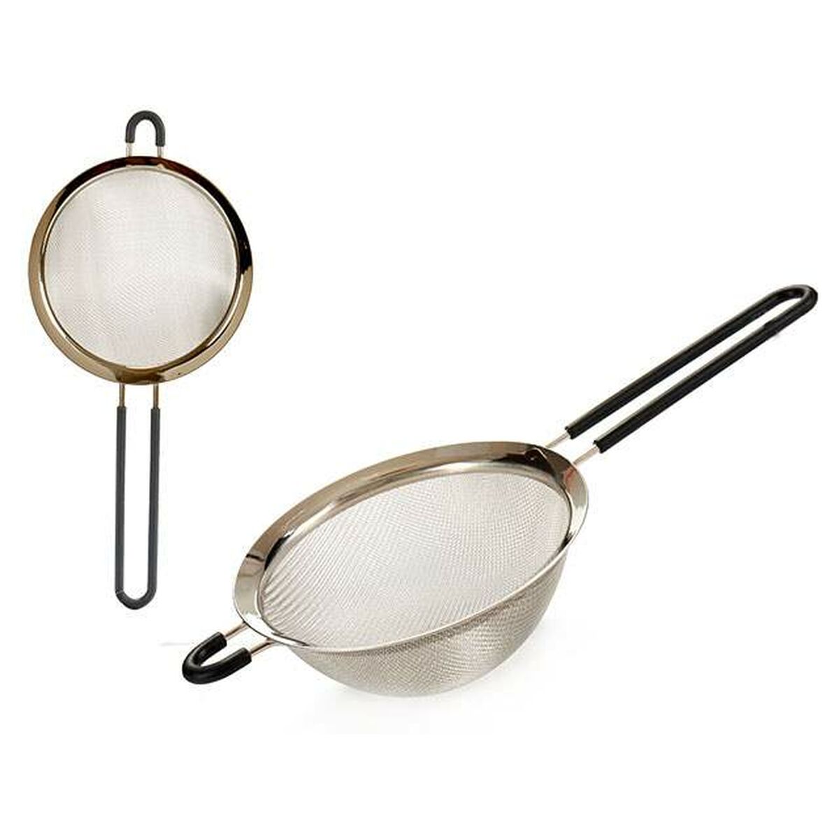 Colander Ø 18 cm Stainless steel Silicone (24 pieces)-2