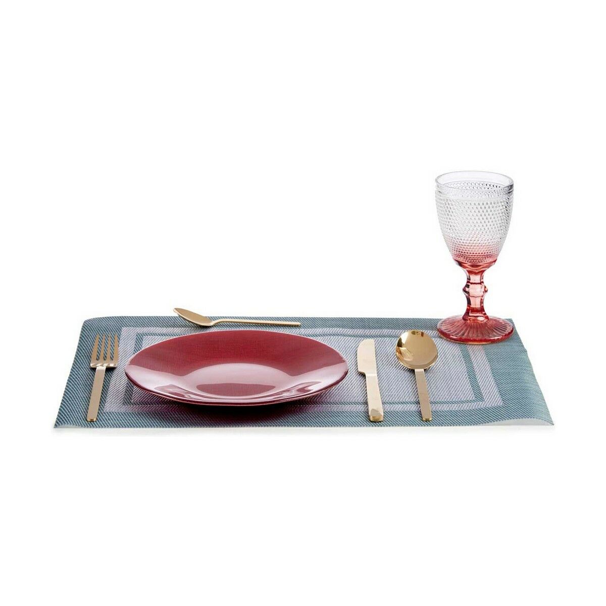 Flat plate Red Glass 6 pieces (21 x 2 x 21 cm)-2