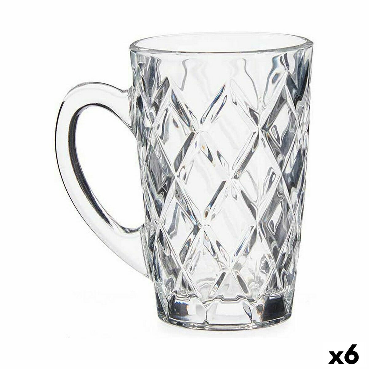 Чашка Прозрачный Cтекло 6 штук (170 ml)-2