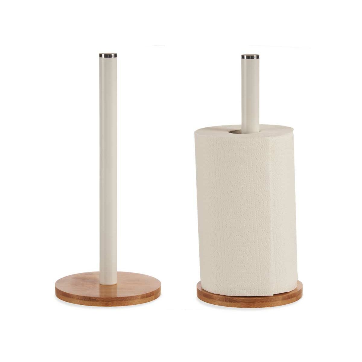 Towel Holder Brown White Metal Bamboo (15 x 15 x 33.5 cm) (12 pieces)-2
